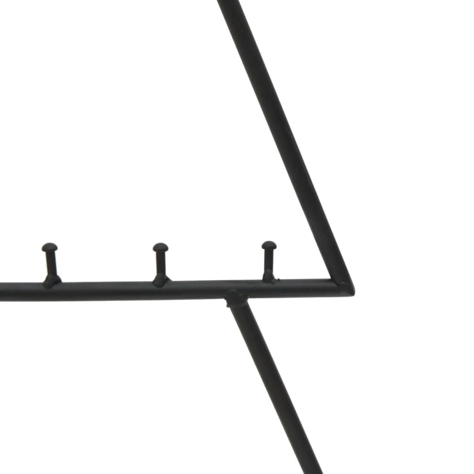 Metalowa choinka świąteczna do dekoracji czarna 60 cm