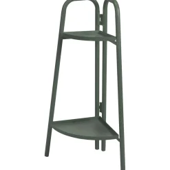 Metalowy kwietnik narożny, 2 poziomy, 70 cm