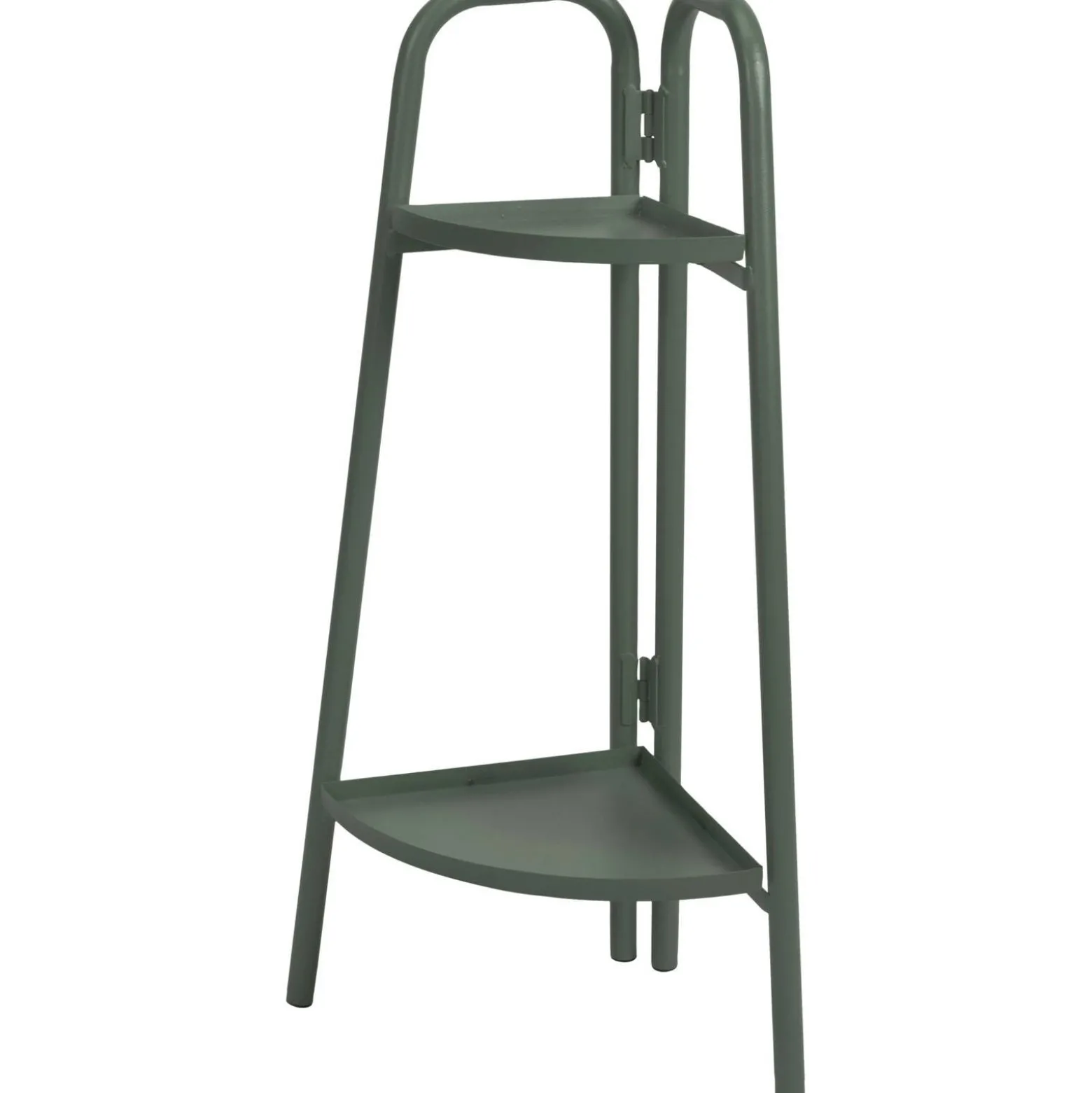 Metalowy kwietnik narożny, 2 poziomy, 70 cm