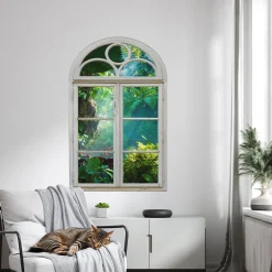 Naklejka 3D egzotyczny widok wyrwa efekt w ścianie 51x80