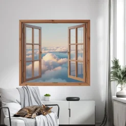 Naklejka dziura 3D lotnicze odkrycie efekt dziury 60x56