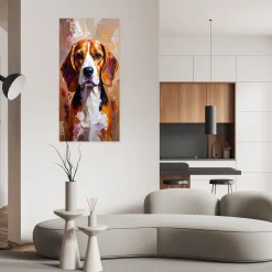 Naklejka na ścianę do pokoju młodzieżowego Feeby Pies Labrador 40x80