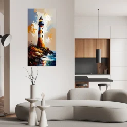 Naklejka na ścianę do salonu sypialni Feeby Latarnia morska Natura 40x80