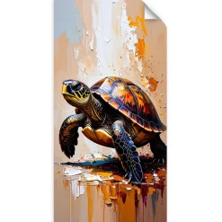 Naklejka na ścianę do salonu sypialni Feeby Żółw Morze Ocean Natura 40x80