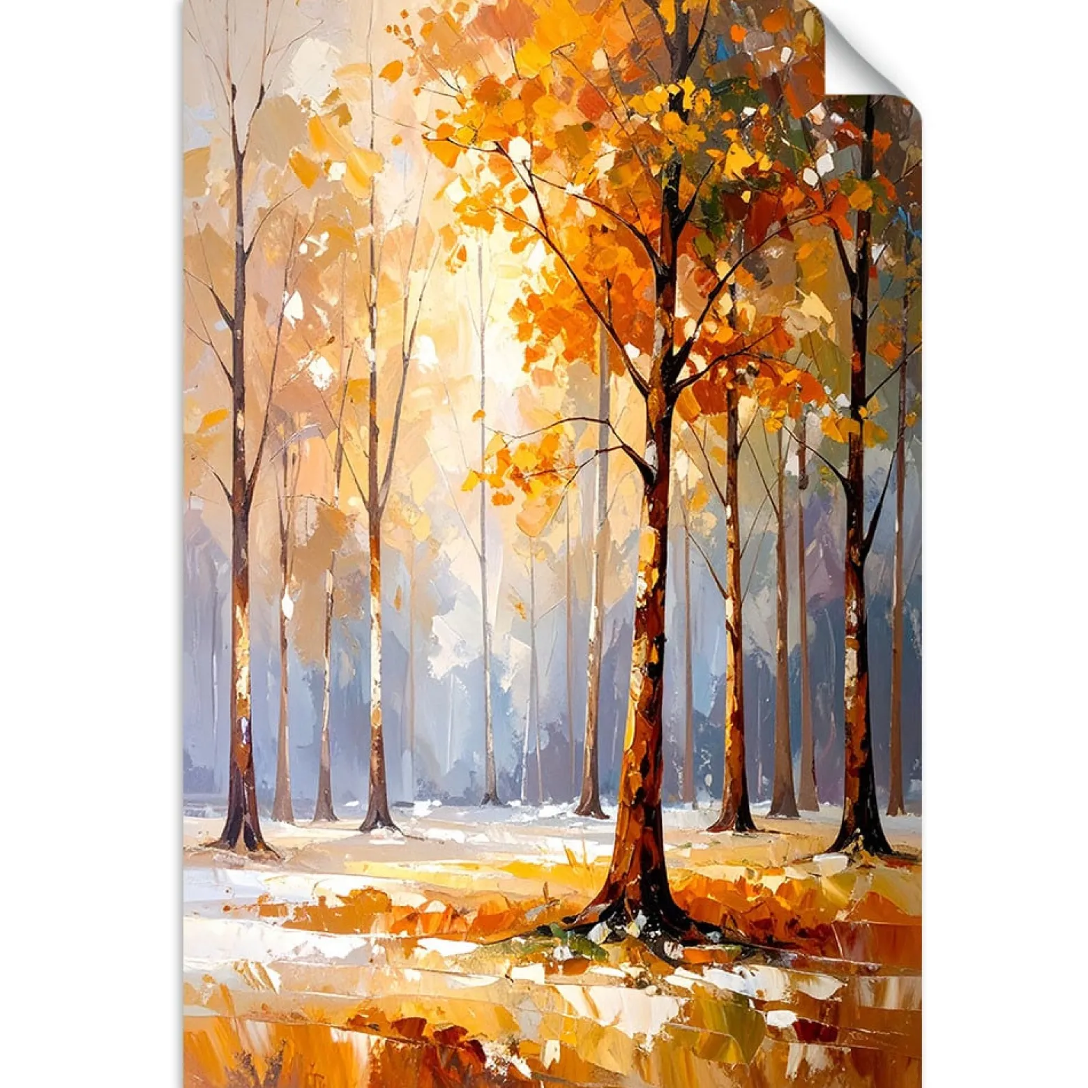 Naklejka na ścianę Feeby Krajobraz Drzewa Las Natura 20x30