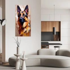 Naklejka samoprzylepna Feeby Owczarek niemiecki Pies Zwierzę 40x80