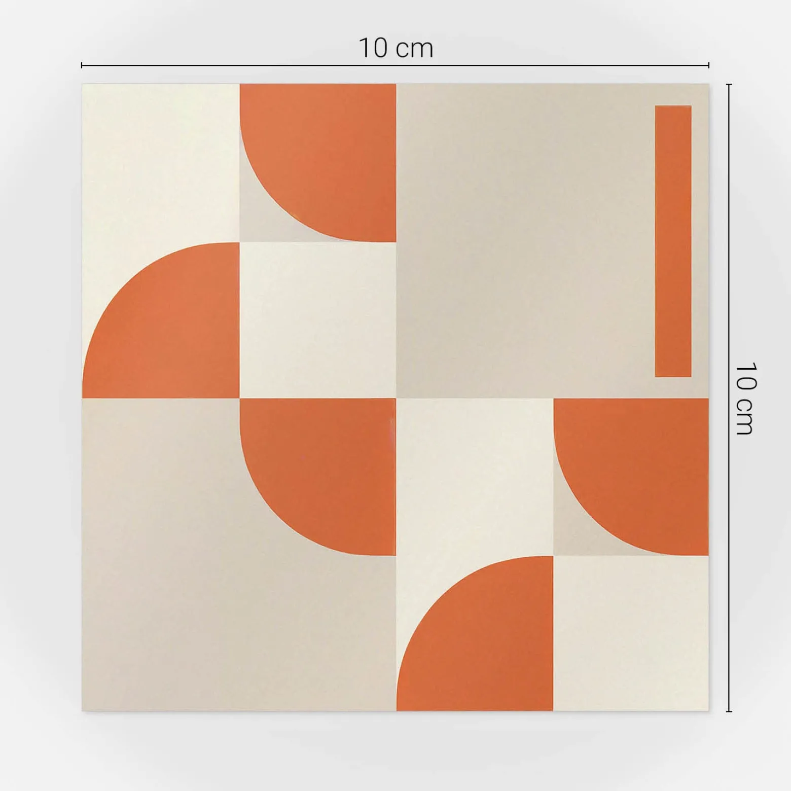 Naklejki na kafelki 10x10 cm Geometria z łukami i liniami 24 szt.