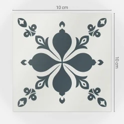 Naklejki na kafelki 10x10 cm Kwiatowe motywy w układzie 24 szt.