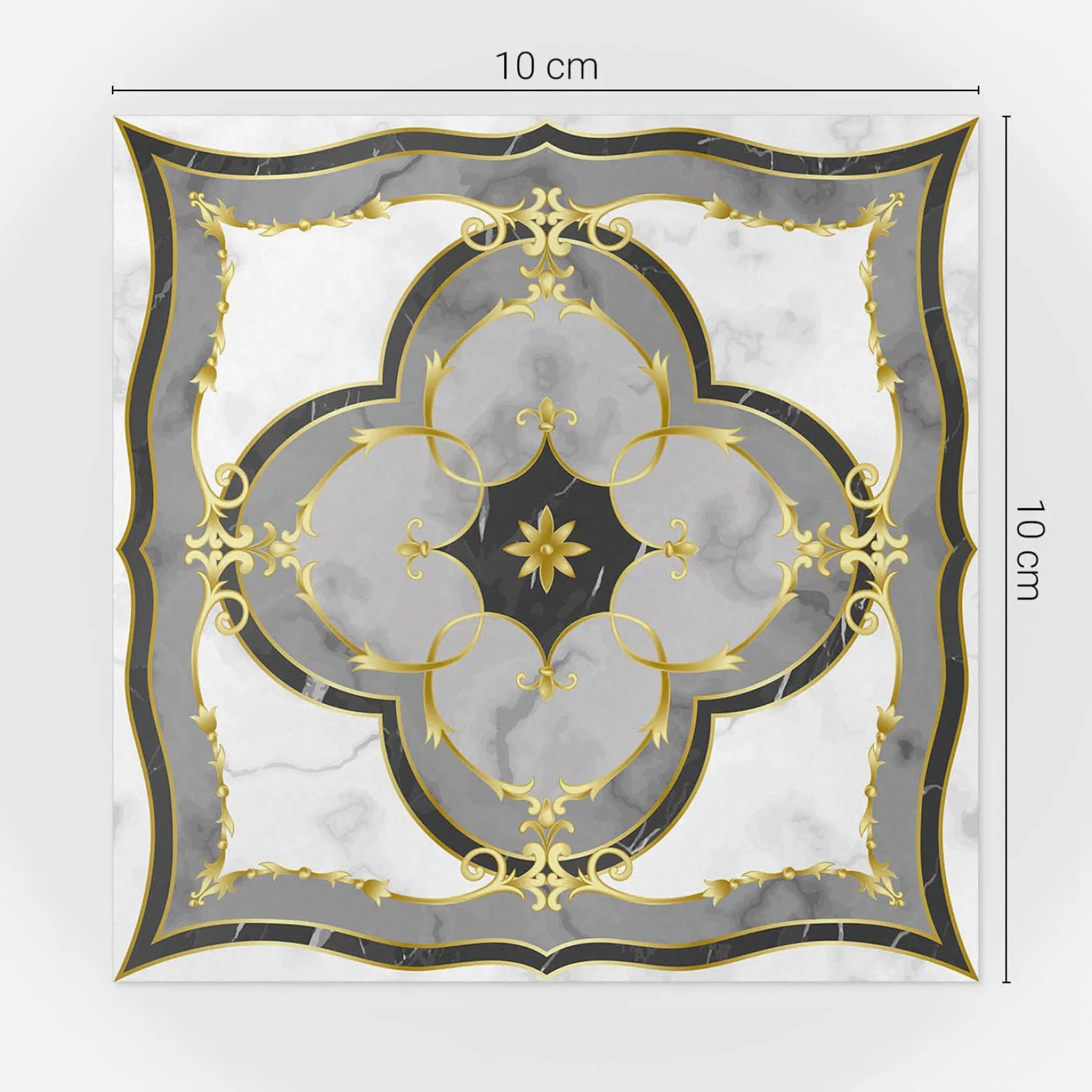 Naklejki na kafelki 10x10 cm Marmurowa mozaika 24 szt.