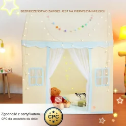 Namiot dla Maluchów z Matą i Lampką Domek