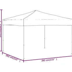 Namiot imprezowy Niebieski 3 x 3 m Tkanina vidaXL