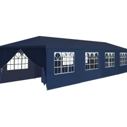 Namiot ogrodowy Niebieski 3 x 12 m Tkanina vidaXL