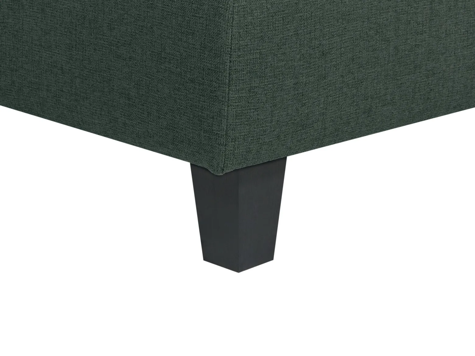 Narożna sofa modułowa tapicerowana 4-osobowa ciemnozielona