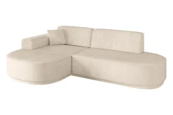 Narożnik lewostronne bez funkcji spania MARI-L1-v3 243x171x83 cm Beżowy