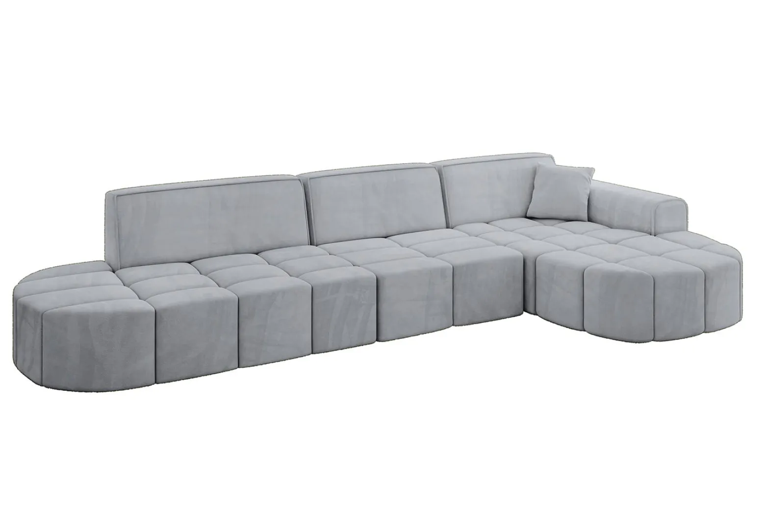 Narożnik prawostronny bez funkcji spania LIVO-L2 - 337x173x79,5 Szary
