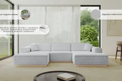 Narożnik uniwersalny bez funkcji spania IREA-U1 301x165x80 Zielony