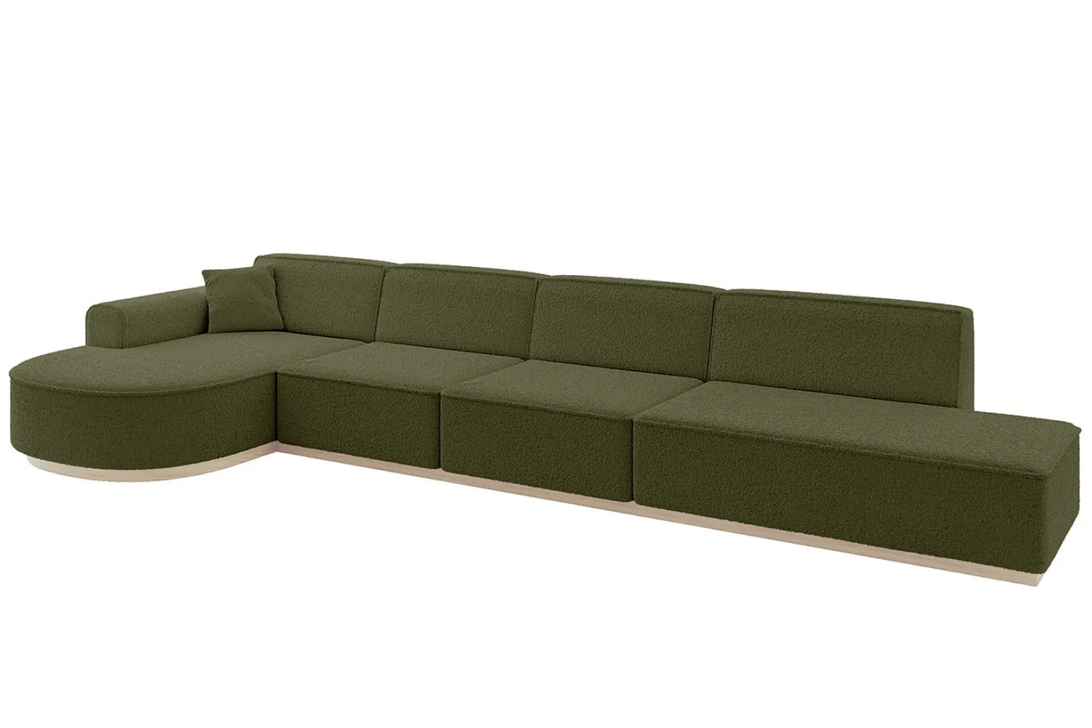 Narożnik lewostronny bez funkcji spania ARRIO-L3 - 413x171x83 Zielony