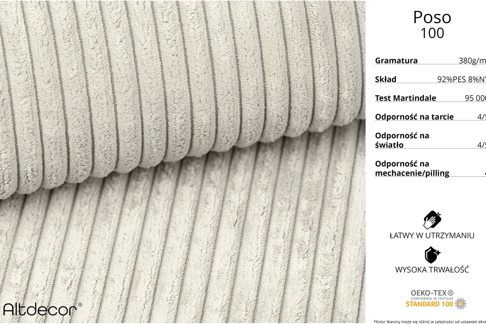 Narożnik lewostronny bez funkcji spania OLEA-L1 - 231x173x74 cm Szary