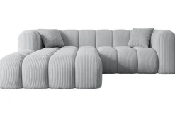Narożnik lewostronny bez funkcji spania OLEA-L1 - 231x173x74 cm Szary