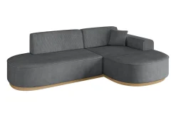 Narożnik prawostronny bez funkcji spania MARI-L1-v2 243x171x83 Ciemnoszary
