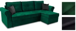 Narożnik rozkładany z pojemnikiem Trevor Zielony