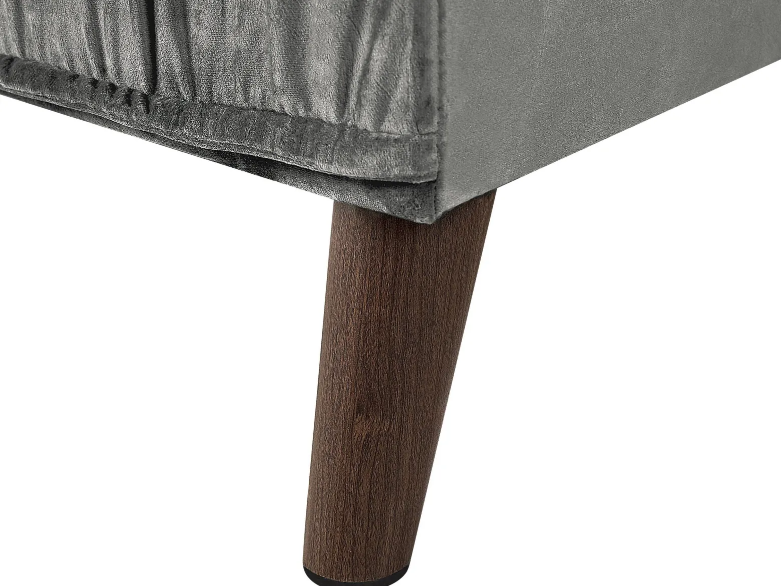 Narożnik sofa duża welurowa jasnoszara