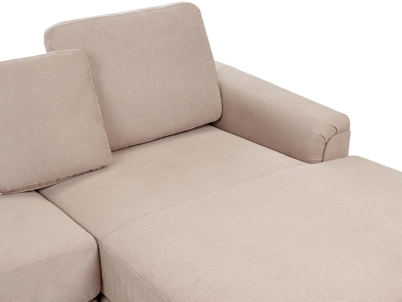 Narożnik sofa rogówka tapicerowana beżowoszara