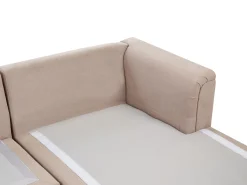 Narożnik sofa rogówka tapicerowana beżowoszara