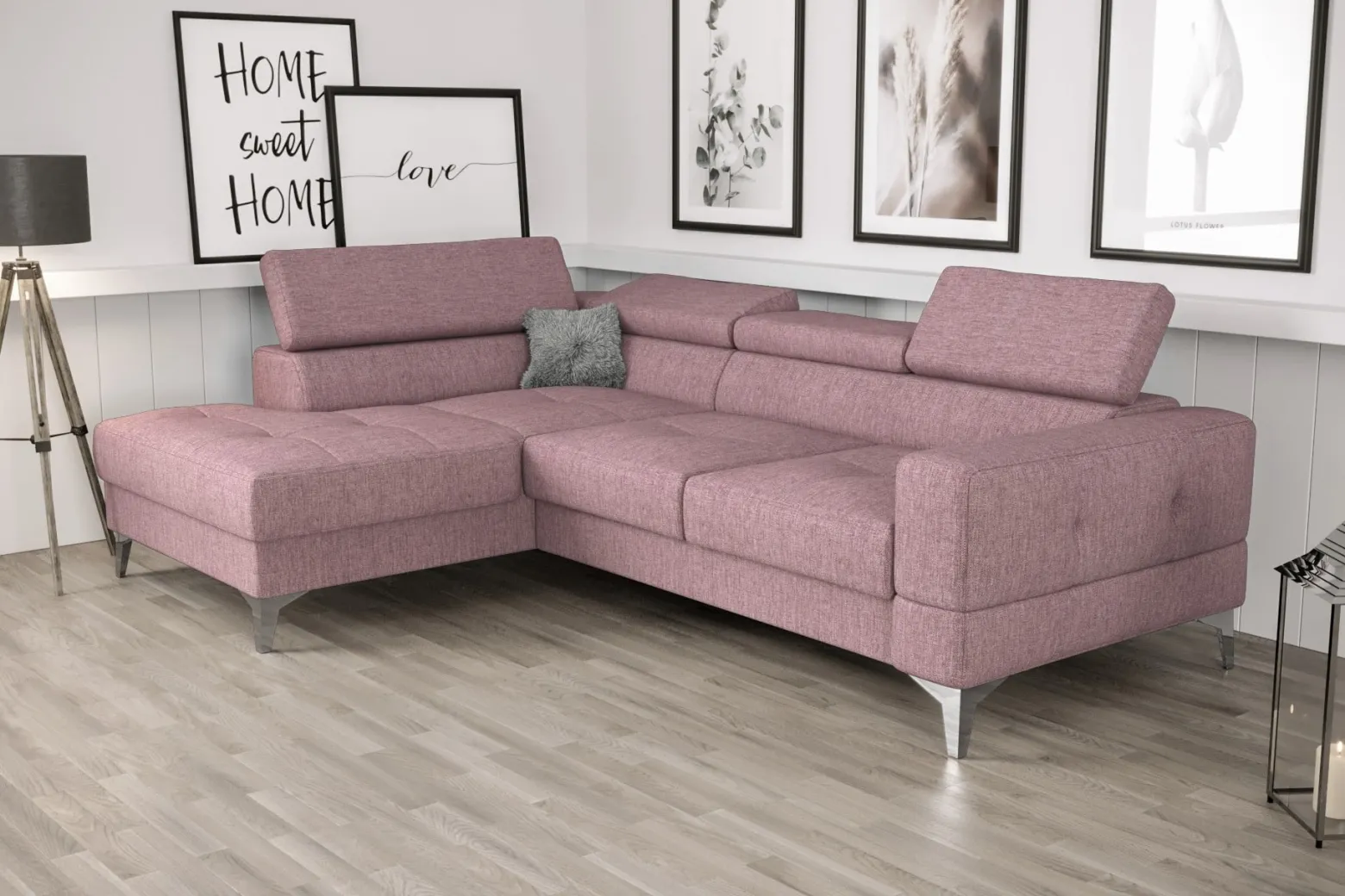 Narożnik Toscania Mini z funkcją spania 170×250 cm Tkanina
