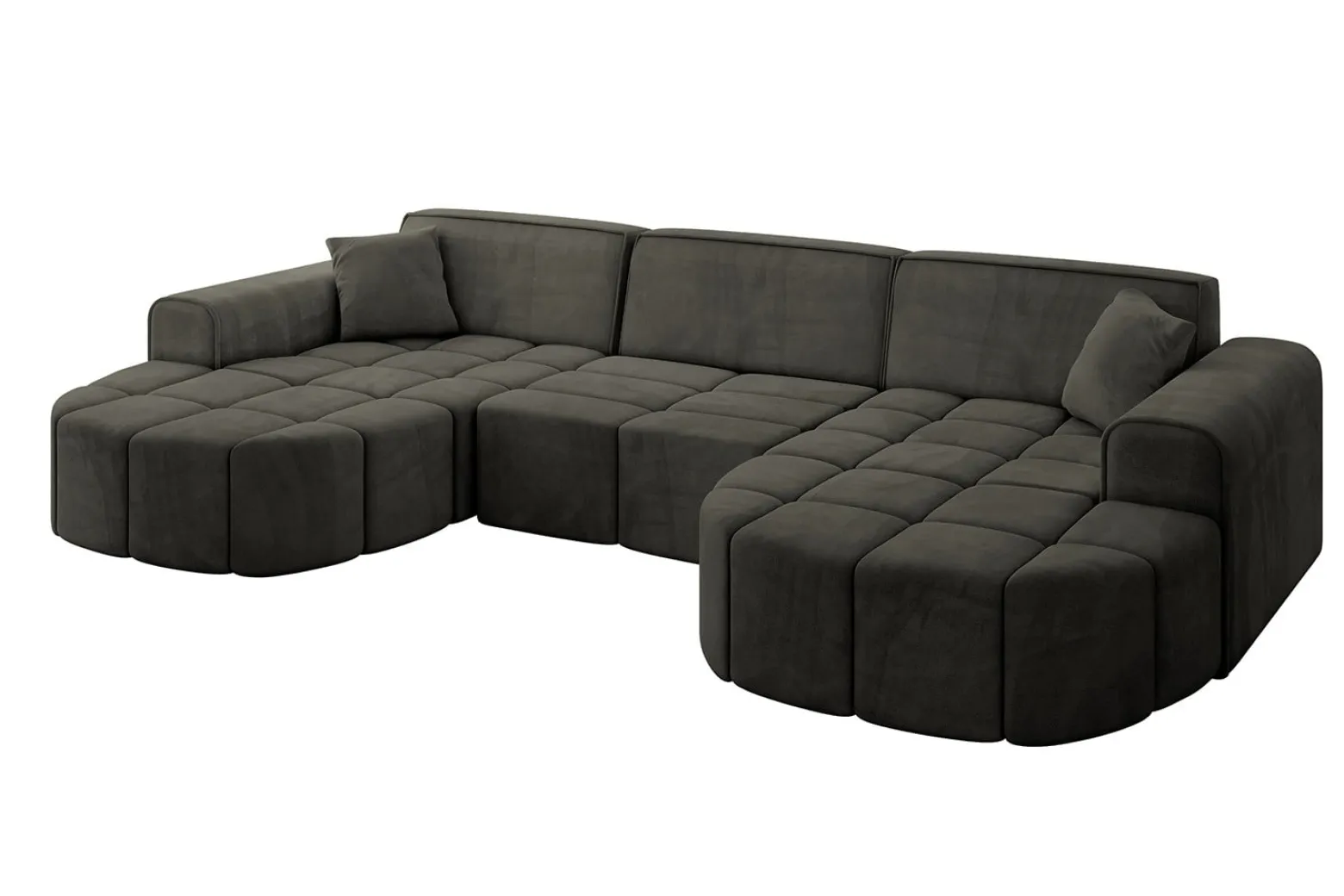 Narożnik uniwersalny bez funkcji spania LIVO-U1 - 315x173x79,5 Czarny