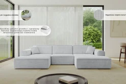Narożnik uniwersalny bez funkcji spania IREA-U1-v3 301x165x77 Beżowy