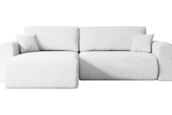 Narożnik z funkcją spania i pojemnikiem ORRO-L - 272x145x83cm Biały