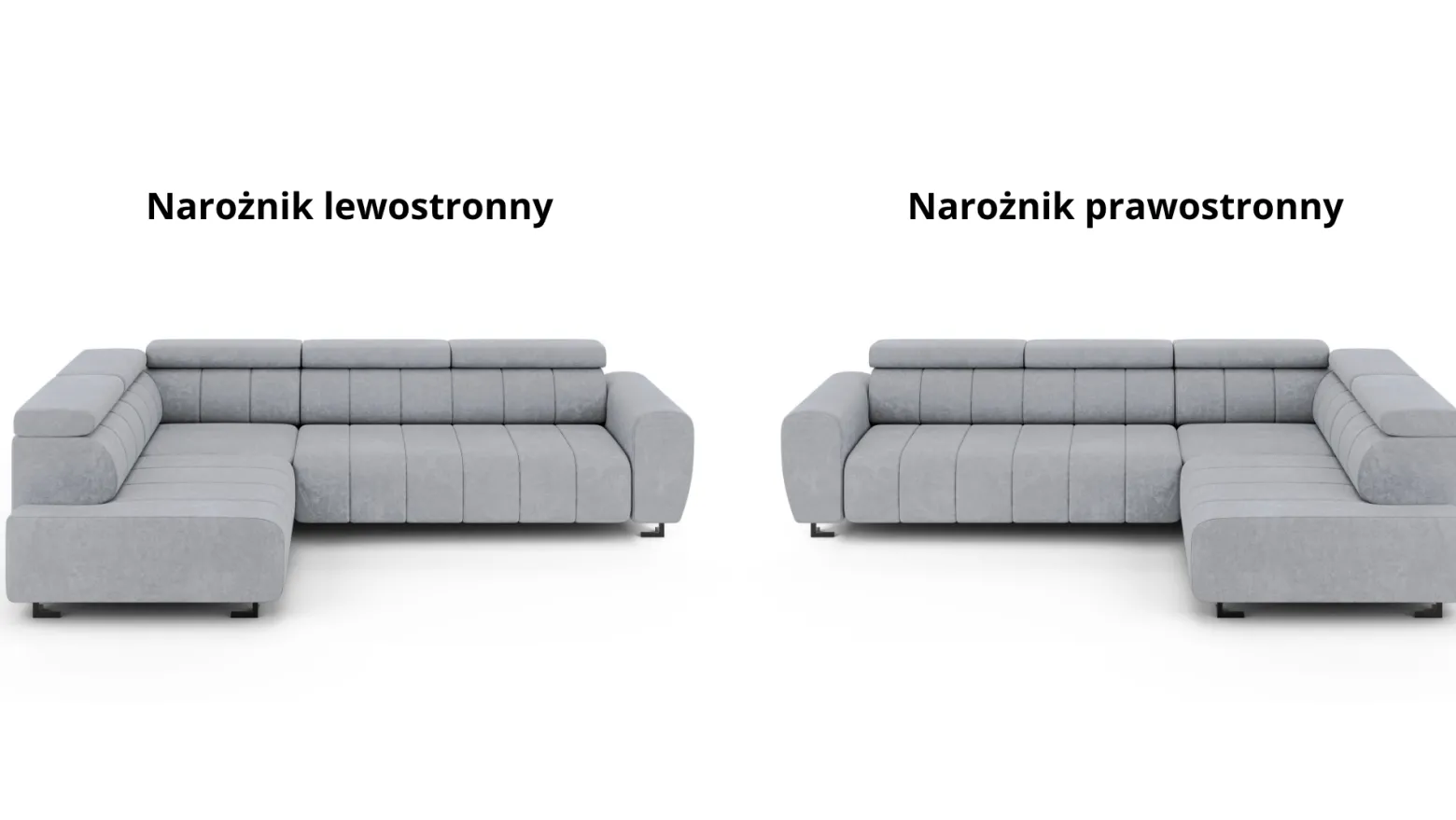 Narożnik z funkcją spania LOTUS szary rogówka rozkładana wybór strony