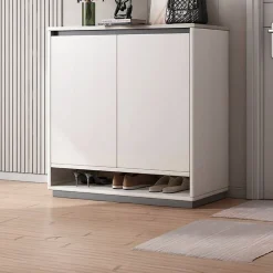 Nowoczesna duża komoda biała pojemna na buty obuwie