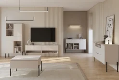 Nowoczesna komoda 140 cm do salonu dwudrzwiowa ORE