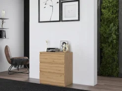 Nowoczesna komoda km3 artisan szafka 3 szuflady do salonu sypialni