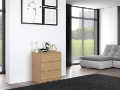 Nowoczesna komoda km3 artisan szafka 3 szuflady do salonu sypialni