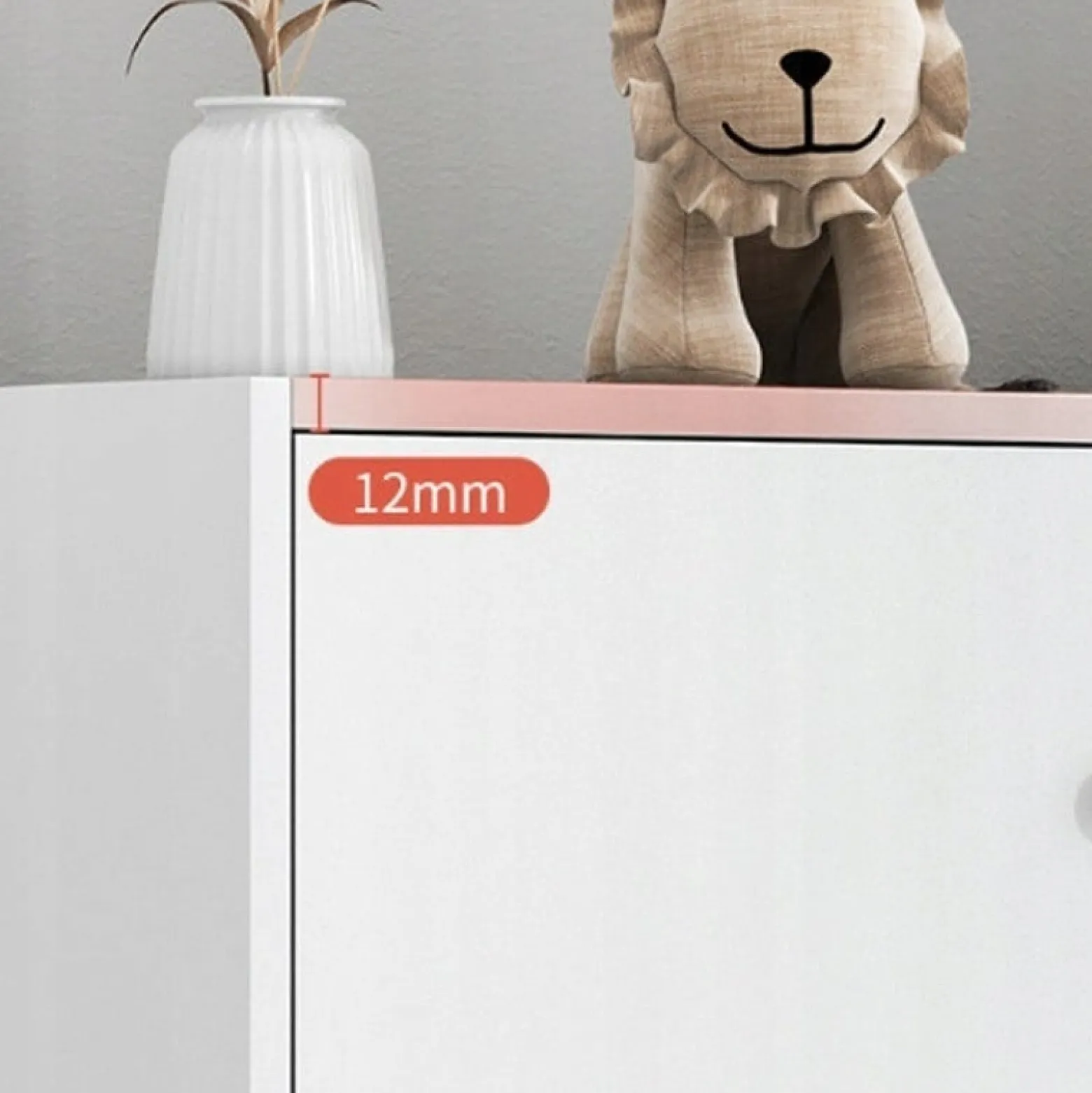 Nowoczesna pojemna komoda biała loft 78 cm