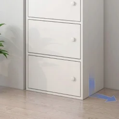 Nowoczesna pojemna komoda biała loft 78 cm