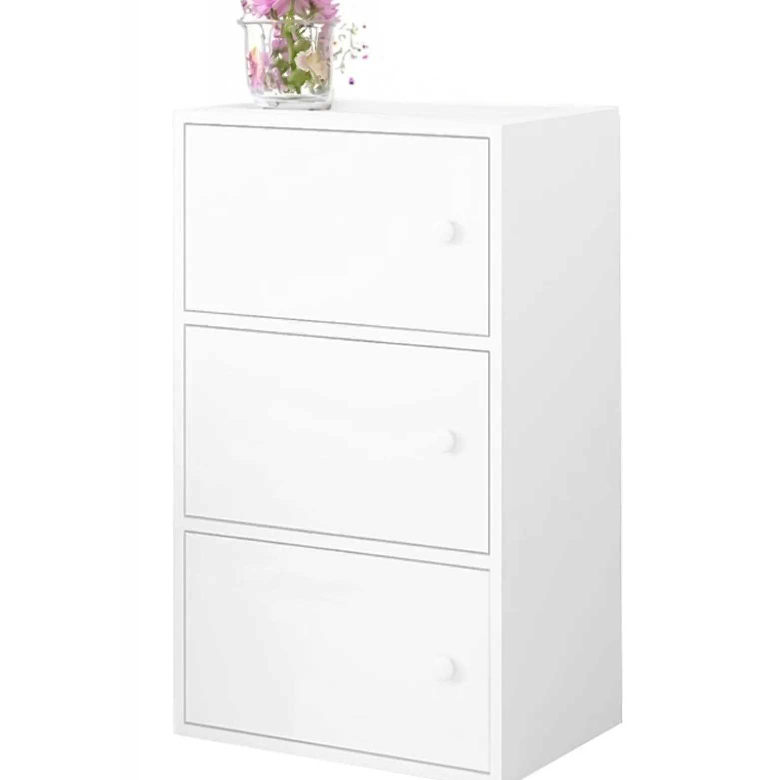 Nowoczesna pojemna komoda biała loft 78 cm