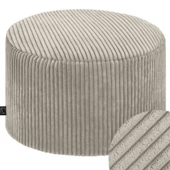 Nowoczesna Pufa CHILL SPOT 45 cm Puf Siedzisko Podnóżek - Beż