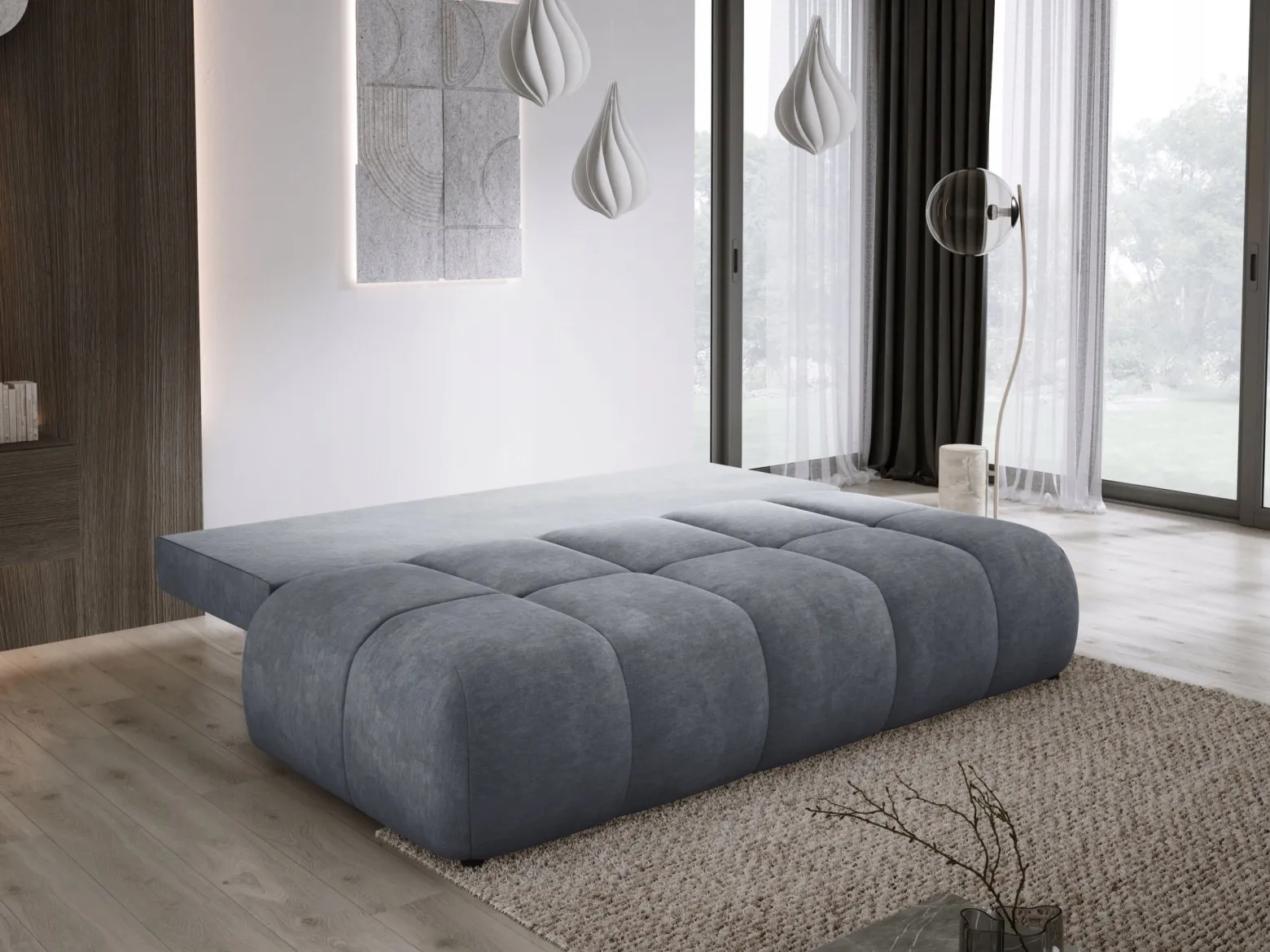 Nowoczesna Sofa COCO MINI funkcja spania Cloud 91