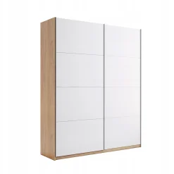 Nowoczesna Szafa Przesuwna Biały Połysk 150 cm