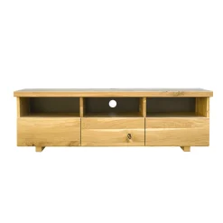 Nowoczesna szafka RTV z drewna dębowego do salonu DENAR