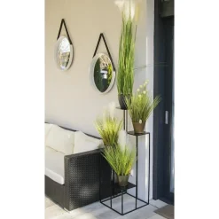 Nowoczesny kwietnik stojak czarny 110 cm LOFT