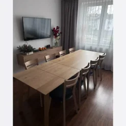 Nowoczesny stół dębowy do jadalni NACK II 140 x 80