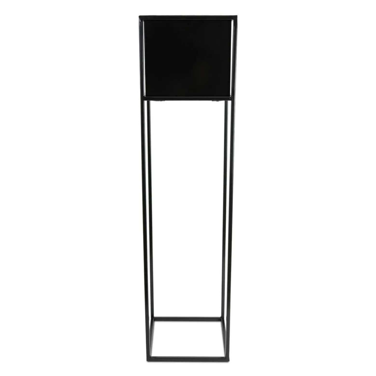 Nowoczesny kwietnik stojak czarny 90 cm LOFT