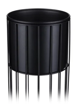 Nowoczesny kwietnik z osłonką 42 cm LOFT metalowy
