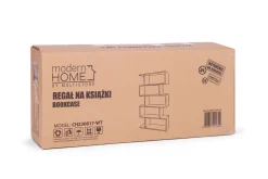 Nowoczesny regał do salonu 5 półek biały ModernHome