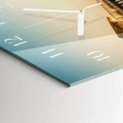 Nowoczesny zegar 30x30 Drewniany Chodnik design na ścianę